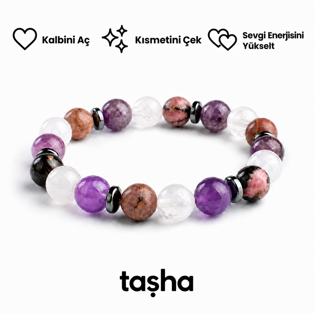TAŞHA® Aşk & Kısmet Doğal Taş Bileklik