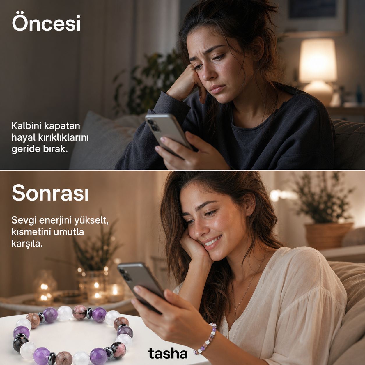TAŞHA® Aşk & Kısmet Doğal Taş Bileklik