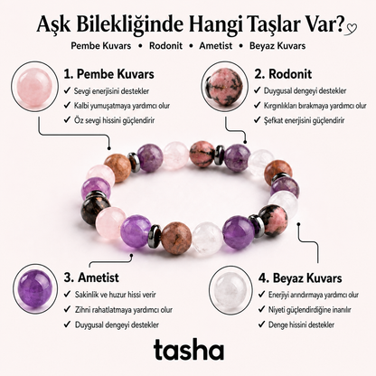 TAŞHA® Aşk & Kısmet Doğal Taş Bileklik