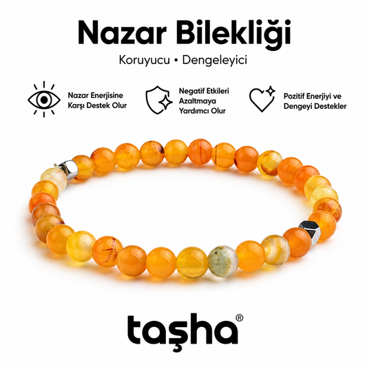 TAŞHA® Nazar Koruyucu Doğal Taş Bileklik