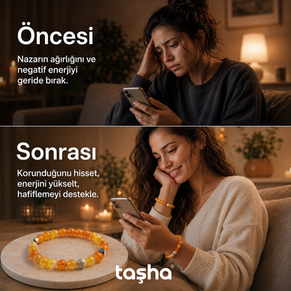 TAŞHA® Nazar Koruyucu Doğal Taş Bileklik