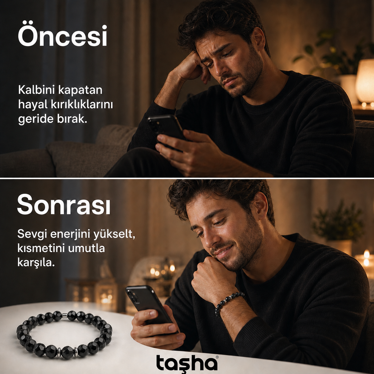 TAŞHA® Aşk & Kısmet Doğal Taş Bileklik