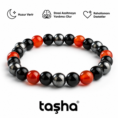 TAŞHA® Huzur & Stres Ametist Doğal Taş Bileklik