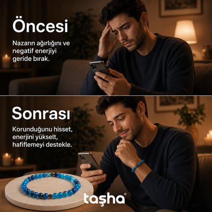 TAŞHA® Nazar Koruyucu Doğal Taş Bileklik